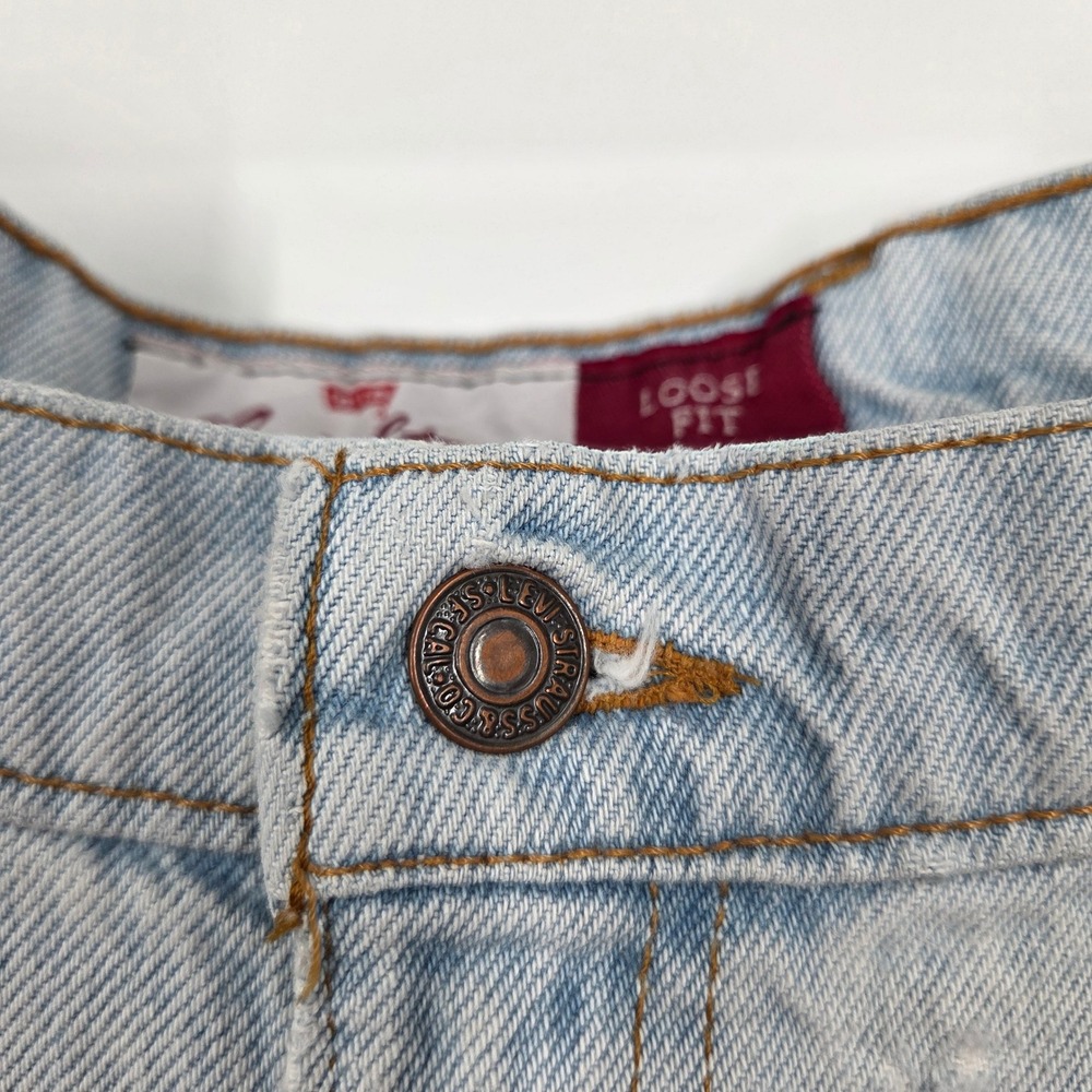 VTG Levis 560 Mens Loose Fit Tapered Leg Light Wash Blue 44x32 USA Baggy Skater - Picture 5 of 12